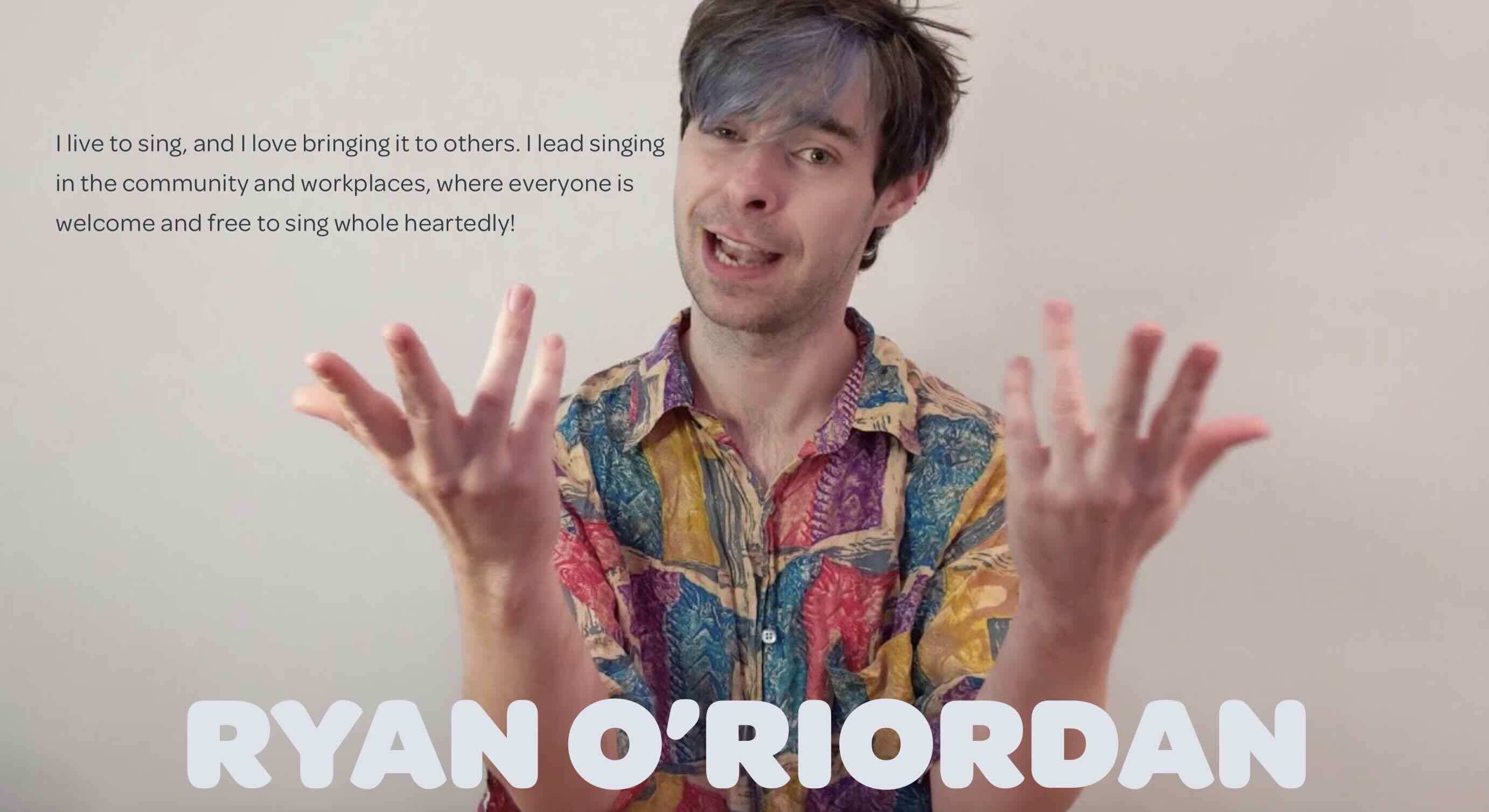 Workshop with Ryan O'Riordan 