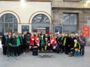 Singing at Victoria Station December 2015